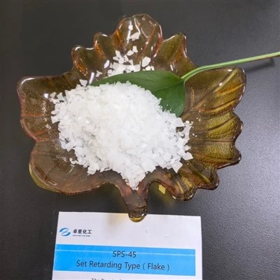 Perencatan Set SPS-45 (Pengekalan Kemerosotan panjang) Jenis Polycarboxylate Superplasticizer PCE Flake